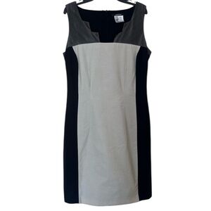 Apriori Black & Cream Colorblock Sheath Dress‎ (Size 8 / CAN 10)